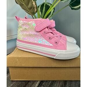 New in box: Toandon Kids Adorable Fashion High Top Casual Canvas Sneakers (size